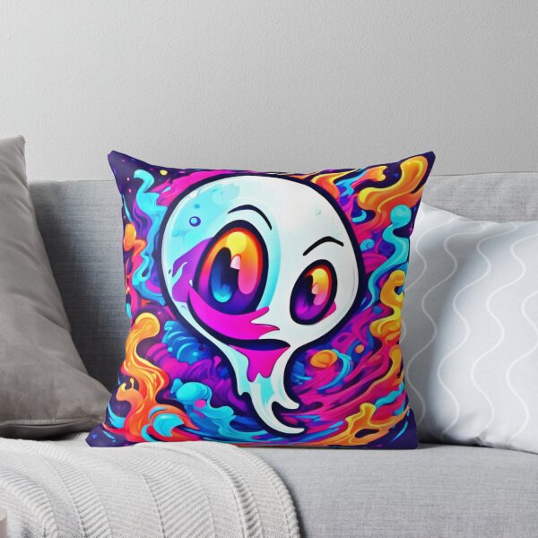 Aperçu de l'œuvre Dessin animé fantôme vibrant créée et vendue par Health And Fitness Posts e-Store.