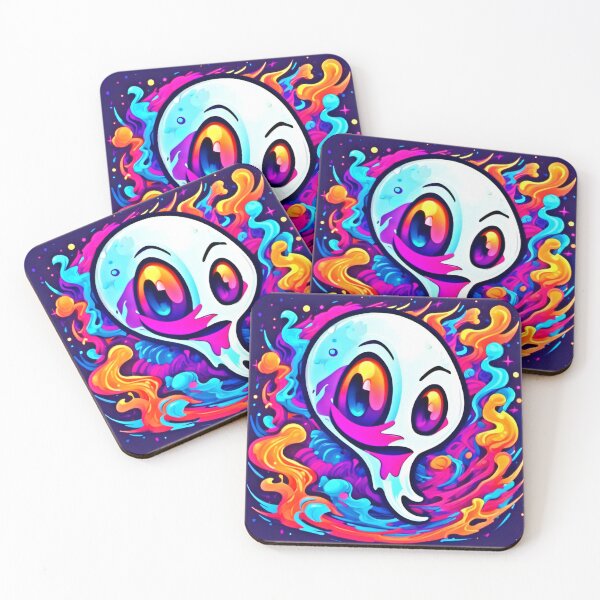 Item preview, Vibrant Ghost Cartoon designed and sold by Health And Fitness Posts e-Store.