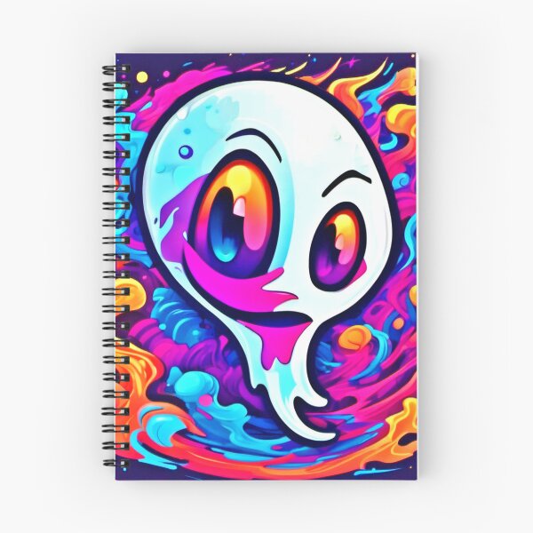 Item preview, Vibrant Ghost Cartoon designed and sold by Health And Fitness Posts e-Store.