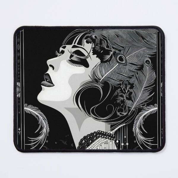 Item preview, Monochrome Gothic Roaring 20's Woman designed and sold by dcrc.