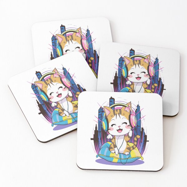 Item preview, Cat with headphones designed and sold by M4JK3l.