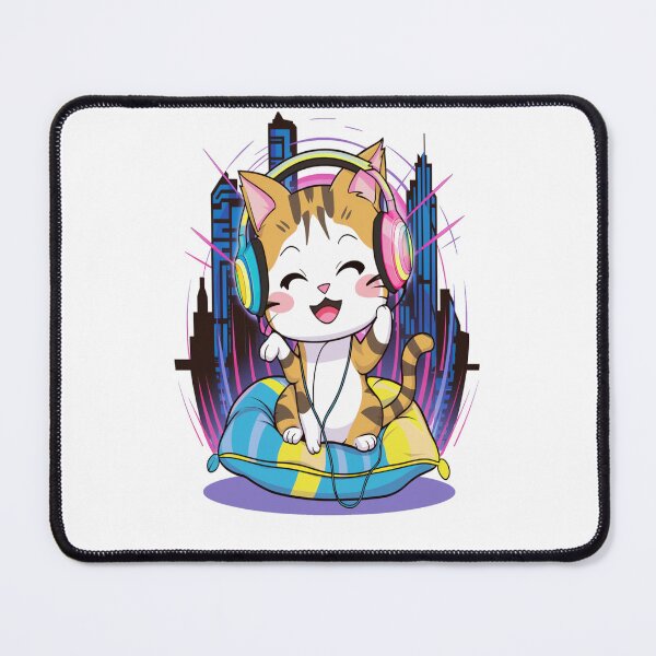 Item preview, Cat with headphones designed and sold by M4JK3l.