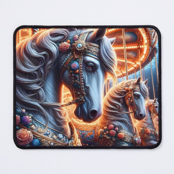 Item preview, Mystical Carousel Ride: Guardian of Fantasia designed and sold by EmeraldeaArt.