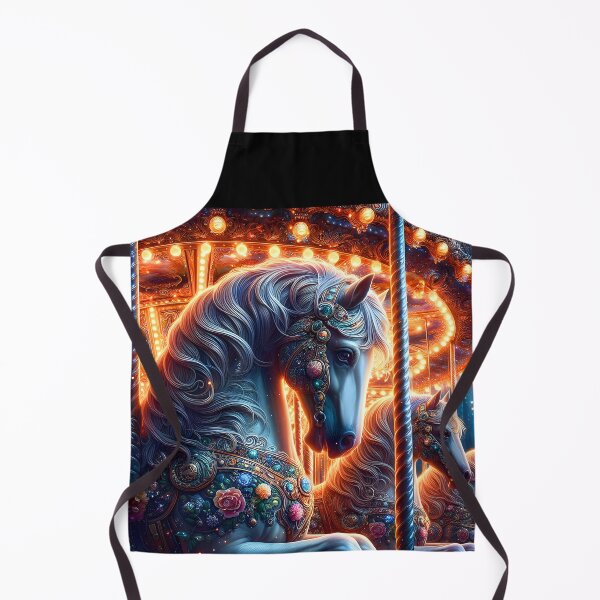 Item preview, Fantasy Carousel Guardian Horse designed and sold by EmeraldeaArt.
