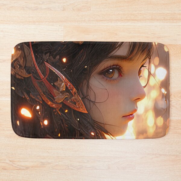 Item preview, Fierce Ember Fantasy Warrior Anime Girl designed and sold by bubblegoth.