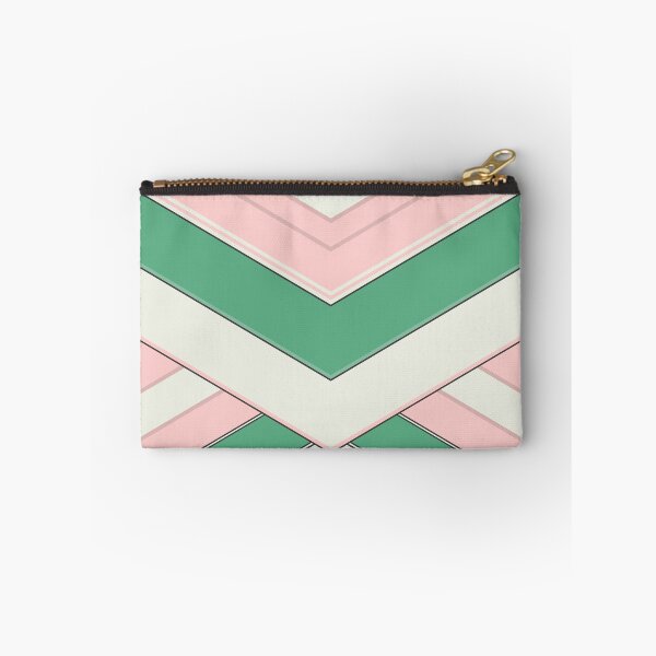 Item preview, Leisure Stripes Chevron - Green and Pink designed and sold by SilverPegasus.