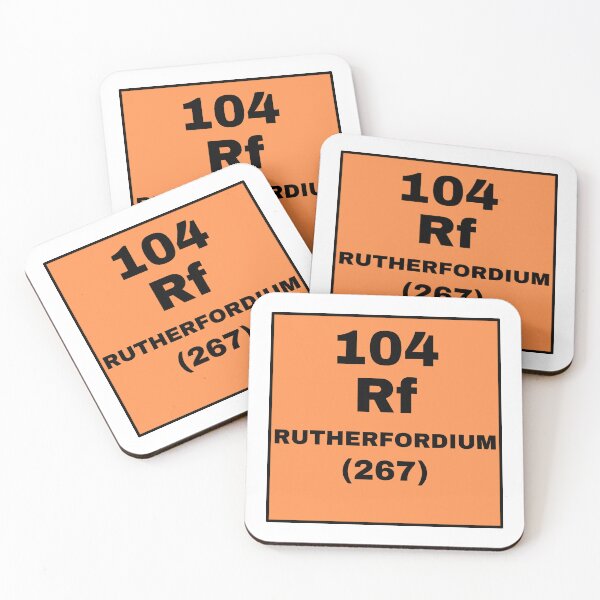 Item preview, Periodic Table Of Elements - 104 (Rf) Rutherfordium designed and sold by ArtsyCity.