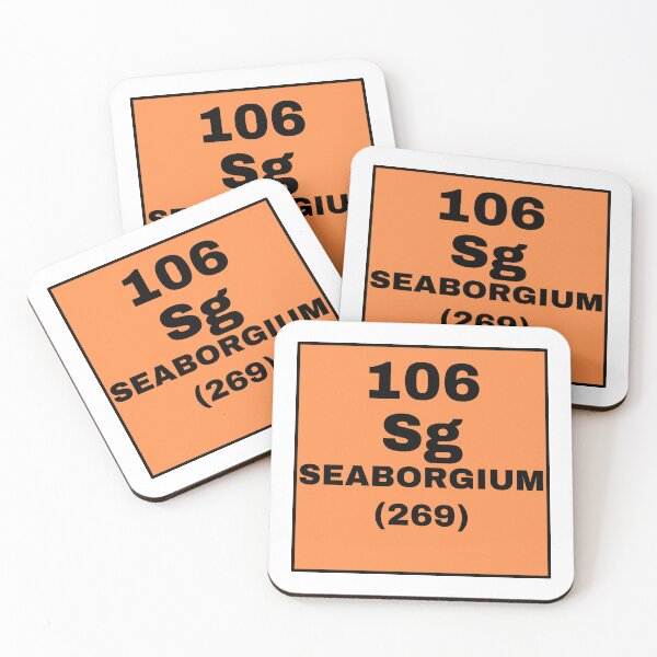 Item preview, Periodic Table Of Elements - 106 (Sg) Seaborgium designed and sold by ArtsyCity.