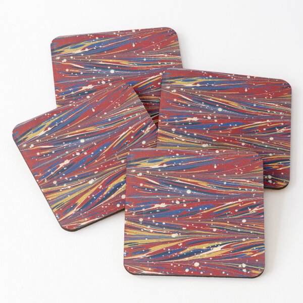 Item preview, Antique Straight Pattern (19th century) - Vintage Marbled Paper designed and sold by SALON DES ARTS.