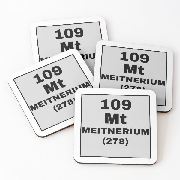 Item preview, Periodic Table Of Elements - 109 (Mt) Meitnerium designed and sold by ArtsyCity.