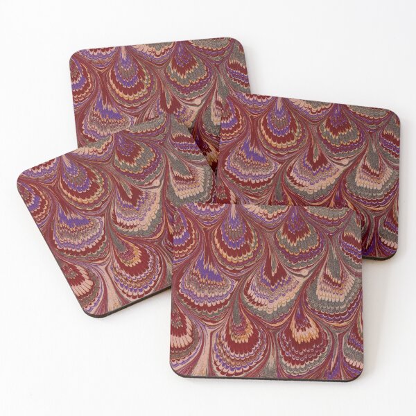 Item preview, Bouquet Pattern (19th century) - Vintage Marbled Paper designed and sold by SALON DES ARTS.