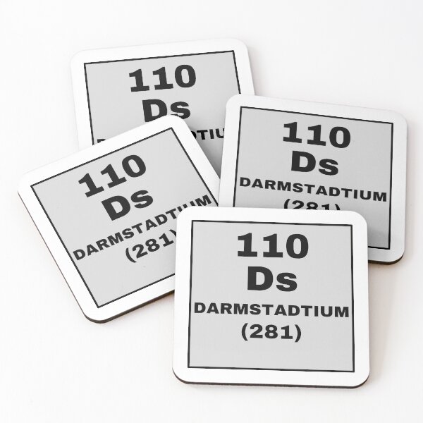 Item preview, Periodic Table Of Elements - 110 (Ds) Darmstadtium designed and sold by ArtsyCity.