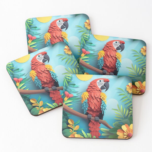 Item preview, Tropical Parrot Paradise designed and sold by cute-animals99.