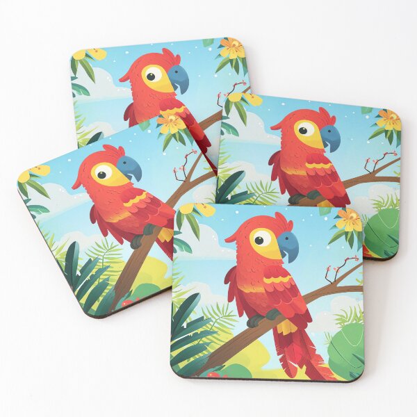 Item preview, Vibrant Parrot Paradise designed and sold by cute-animals99.