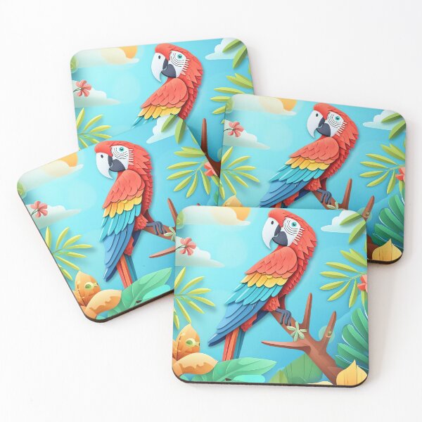 Item preview, Colorful Parrot Paradise designed and sold by cute-animals99.