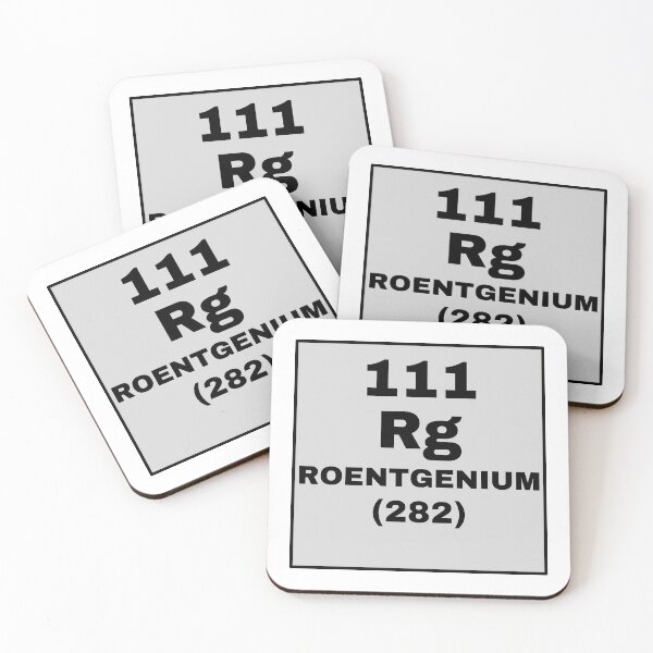 Item preview, Periodic Table Of Elements - 111 (Rg) Roentgenium designed and sold by ArtsyCity.