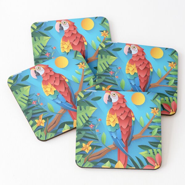 Item preview, Colorful Parrot Paradise designed and sold by cute-animals99.