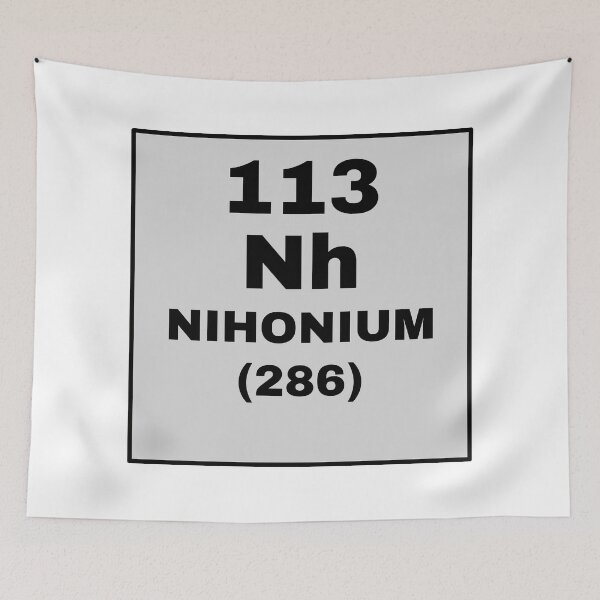 Item preview, Periodic Table Of Elements - 113 (Nh) Nihonium designed and sold by ArtsyCity.