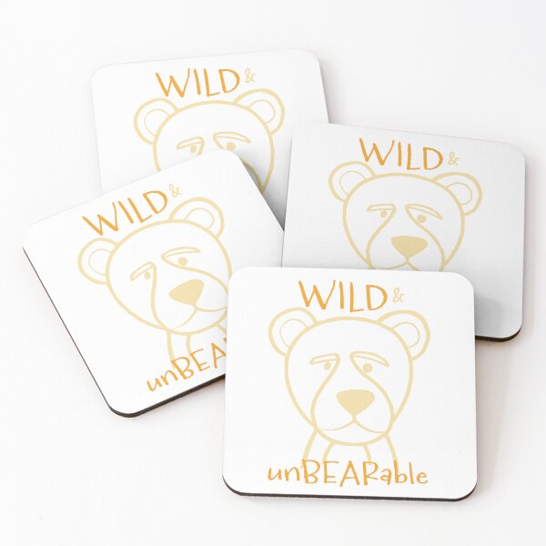 Item preview, Funny Bear Pun Wild and Unbearable designed and sold by whyitsme.