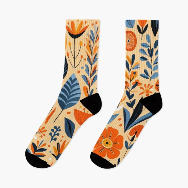Item preview, Scandinavian Folk Art floral pattern  designed and sold by FOLK ART FUSION.