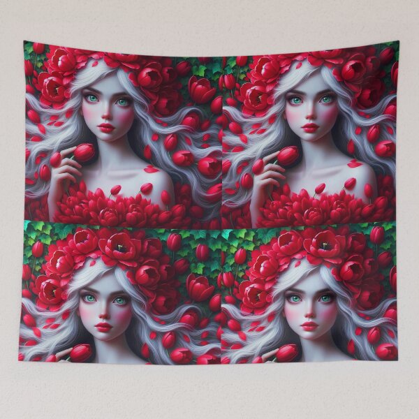 Item preview, Lady Tulip's Garden of Dream - fantasy portraiture designed and sold by EmeraldeaArt.