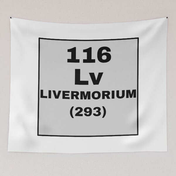 Item preview, Periodic Table Of Elements - 116 (Lv) Livermorium designed and sold by ArtsyCity.
