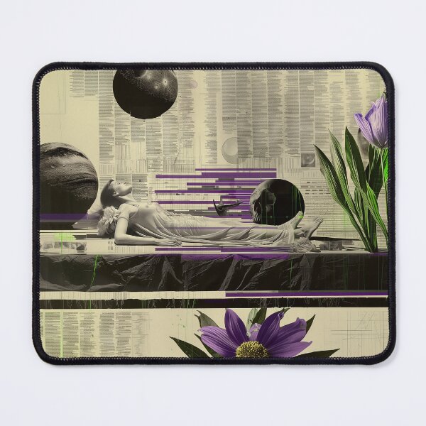 Item preview, Surreal Dreamer Vintage Retro Style Collage Art designed and sold by Mystikos Art.