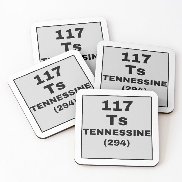 Item preview, Periodic Table Of Elements - 117 (Ts) Tennessine designed and sold by ArtsyCity.