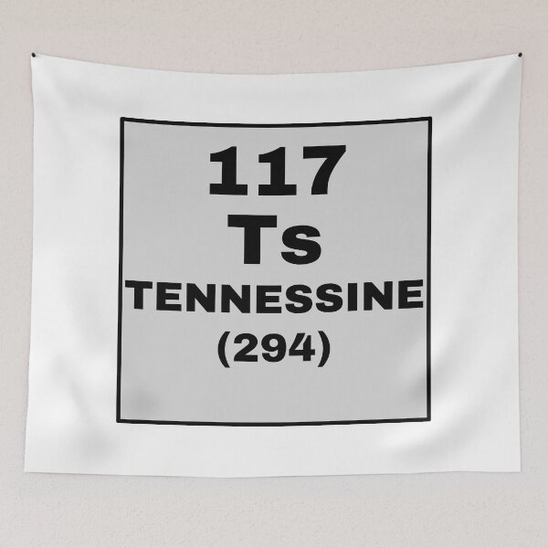 Item preview, Periodic Table Of Elements - 117 (Ts) Tennessine designed and sold by ArtsyCity.
