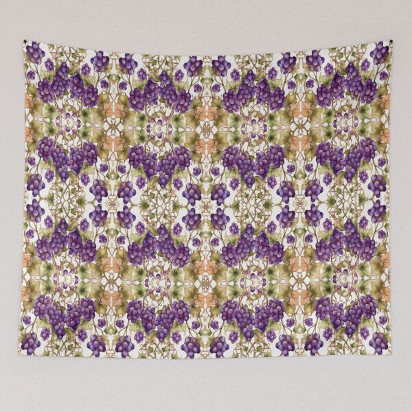 Item preview, Purple grape pattern  designed and sold by Flowersonstuff.