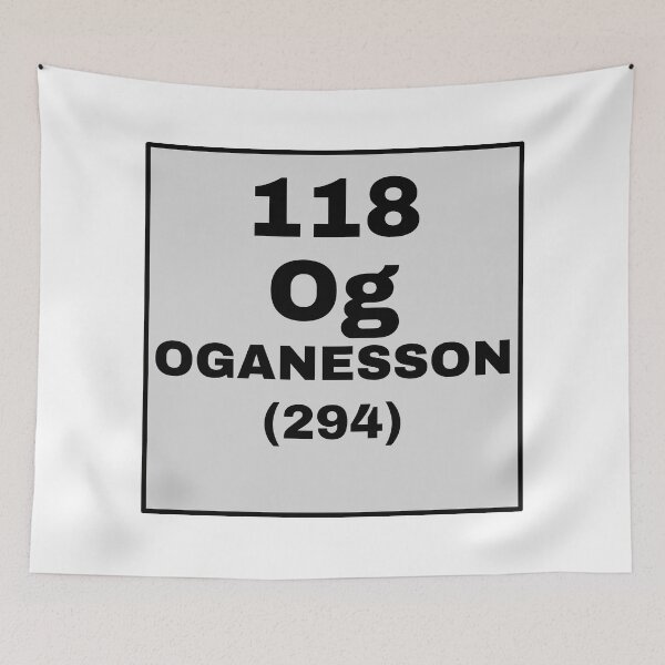 Item preview, Periodic Table Of Elements - 118 (Og) Oganesson designed and sold by ArtsyCity.