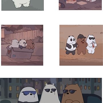 "Scandalous bears, scandalous, sticker, sticker, cute, aesthetic