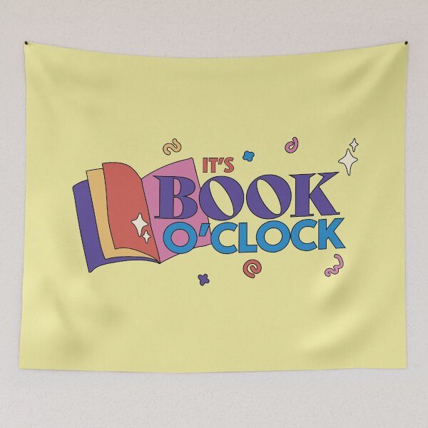 Item preview, It's Book O'Clock Retro Inspired designed and sold by RedRubi.