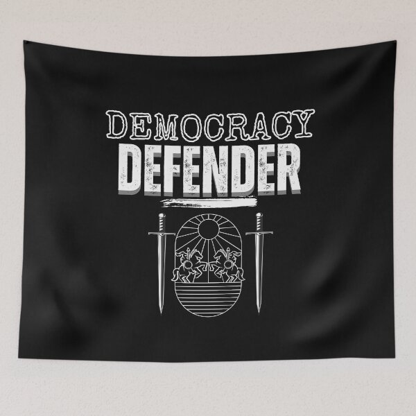 Item preview, Democracy Defender Vote Blue Democratic Political Design designed and sold by EarthArtDesigns.