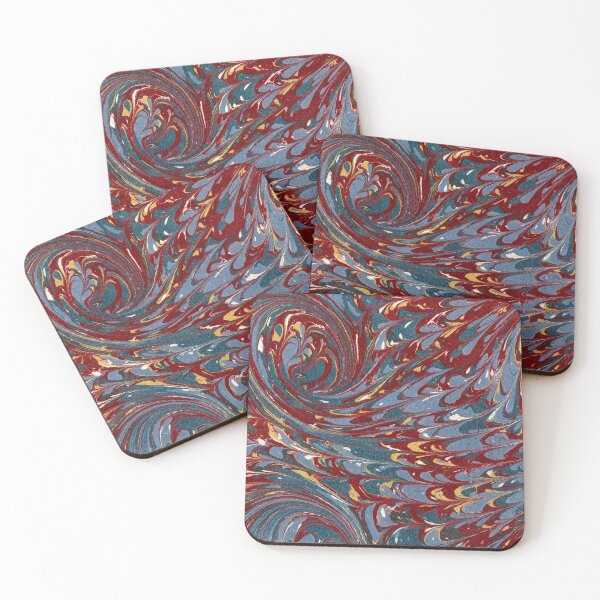 Item preview, French Curl Pattern (19th century) - Vintage Marbled Paper designed and sold by SALON DES ARTS.