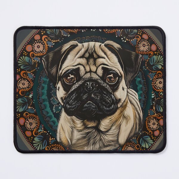 Item preview, Mandala - Pug designed and sold by aleibanez.