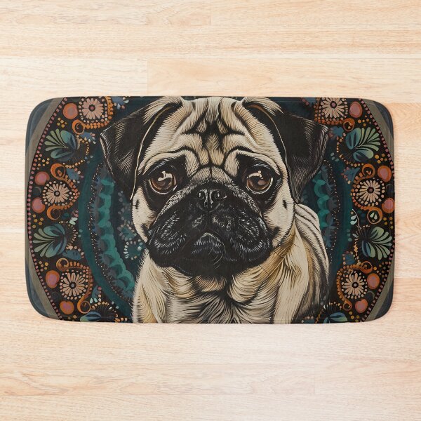 Item preview, Mandala - Pug designed and sold by aleibanez.