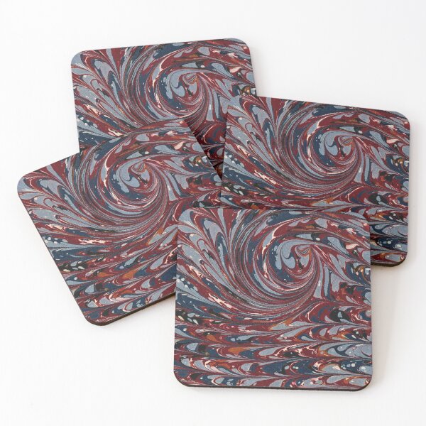 Item preview, French Curl Pattern (19th century) - Vintage Marbled Paper designed and sold by SALON DES ARTS.
