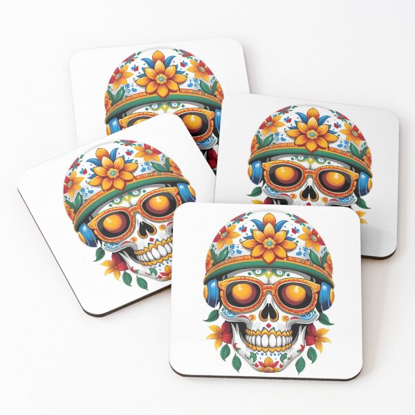 Item preview, Cinco de Mayo Floral Skull II designed and sold by ArtistryTouch.