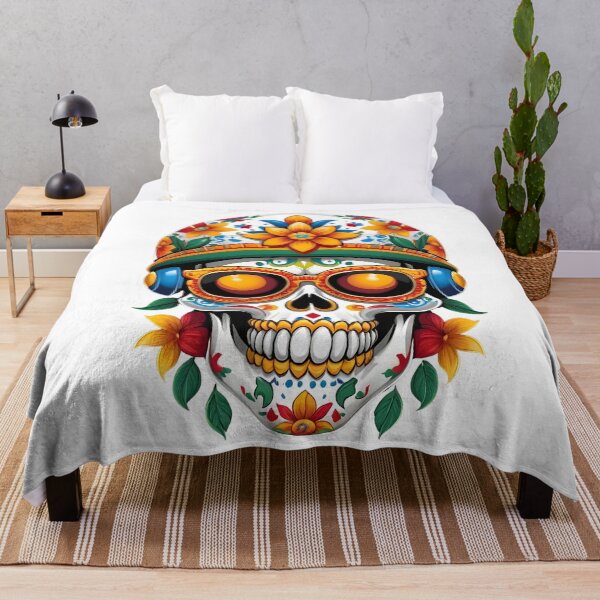 Item preview, Cinco de Mayo Floral Skull II designed and sold by ArtistryTouch.