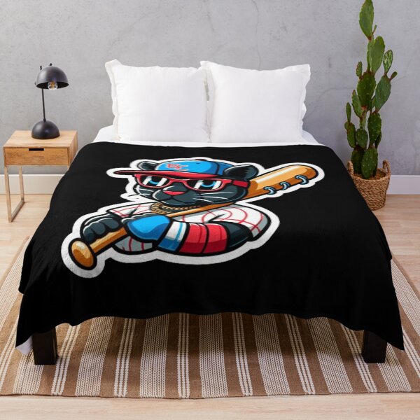 Item preview, Animated Cool Panther: Baseball Bat Sticker designed and sold by StickerStudio27.