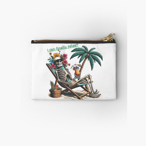 Item preview, I can finally relax! Beachside Vibes with our Chilled-Out Skeleton Tee! designed and sold by Starwebd.