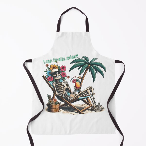 Item preview, I can finally relax! Beachside Vibes with our Chilled-Out Skeleton Tee! designed and sold by Starwebd.