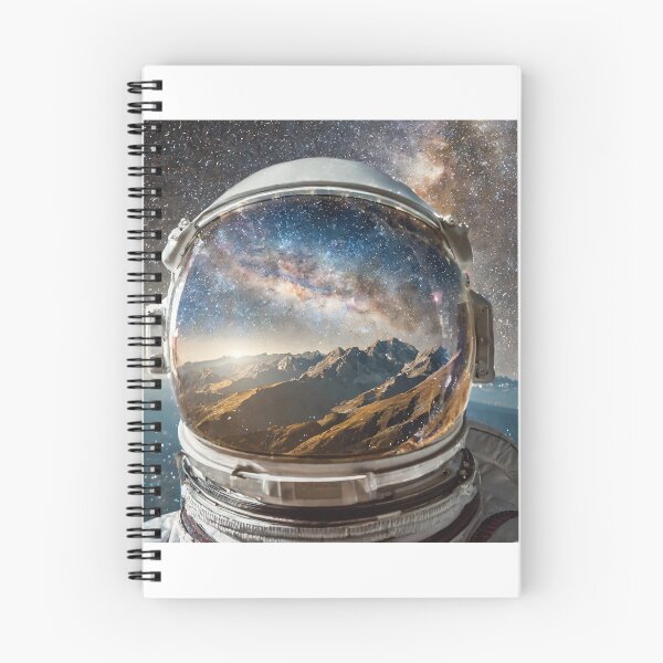 Item preview, Milky Way galaxy inside the helmet of an astronaut designed and sold by Gegenpress Design.