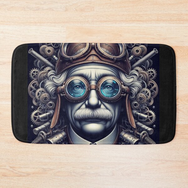 Aperçu de l'œuvre  Albert Einstein Steampunk créée et vendue par sevenmountains.