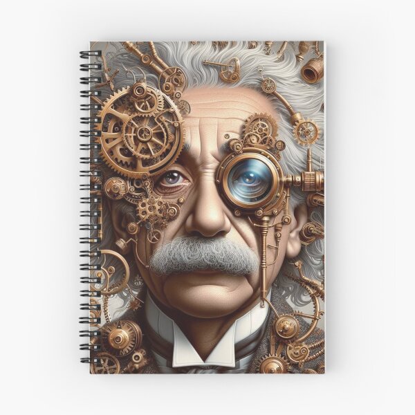 Aperçu de l'œuvre Albert Einstein Steampunk créée et vendue par sevenmountains.