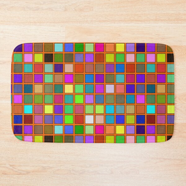 Item preview, color square in orange designed and sold by miaterinka.