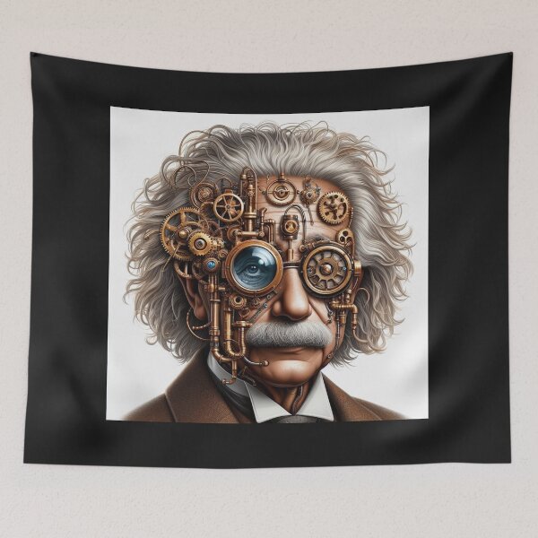 Item preview,  Albert Einstein Steampunk  designed and sold by sevenmountains.