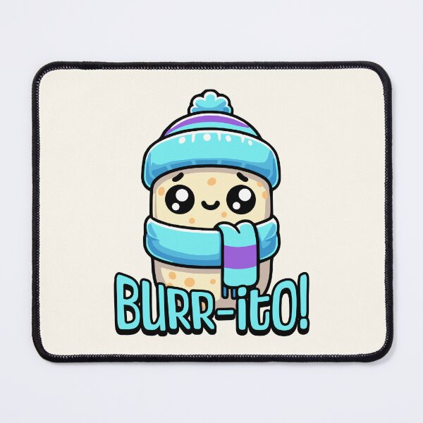 Item preview, Burrito! Cute Shivering Burrito Pun designed and sold by PMCreative.