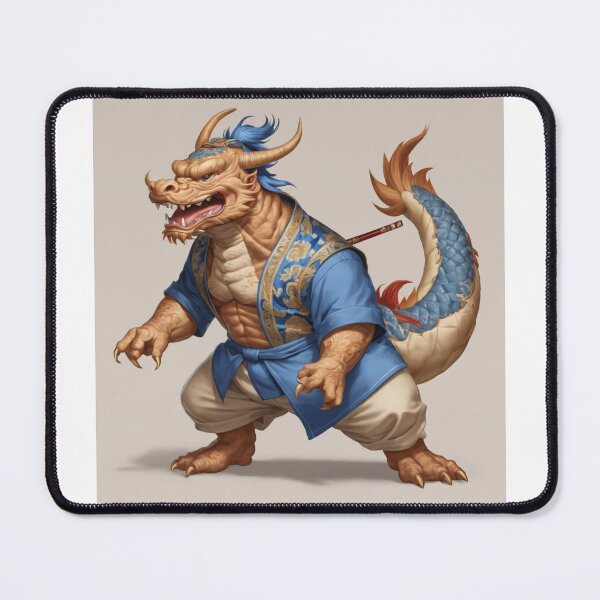 Item preview, "Azure Dragon: Stylishly Mythical in Blue Attire" designed and sold by Motivamujer.